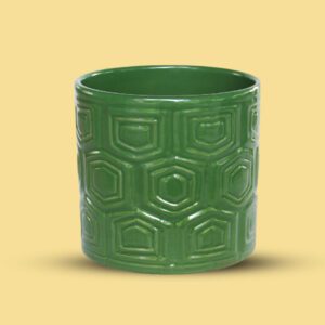 Garden Pots Embossed Green