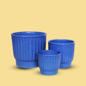 Garden-Pots-Stripped-Blue