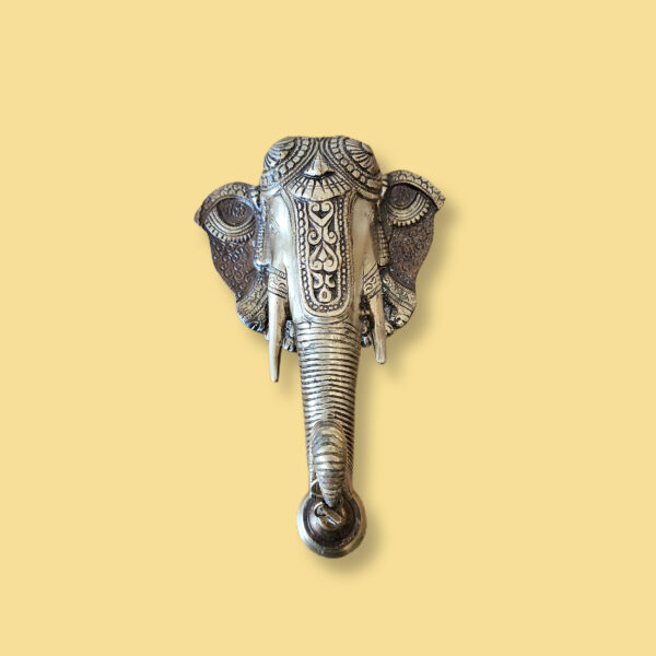 Brass Ganesh Head Statue